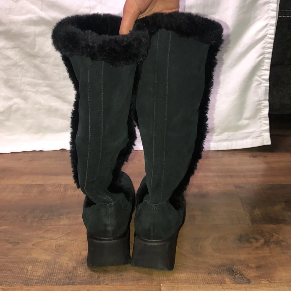 Bongo wedge suede winter boots 19963-8, size 9M - Picture 7 of 8